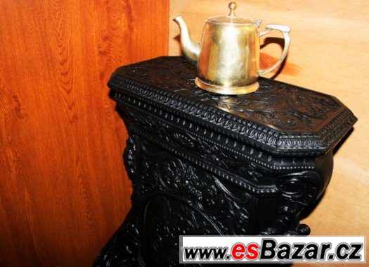 Exkluzivní starožitný,funkční krb (cca 100 let) – fotografie 4