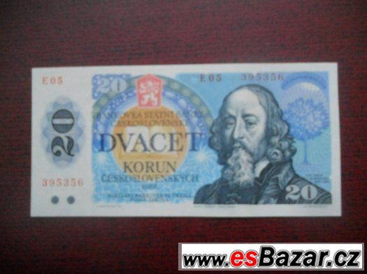DVACET KORUN Československých 1988 - UNC - – fotografie 1