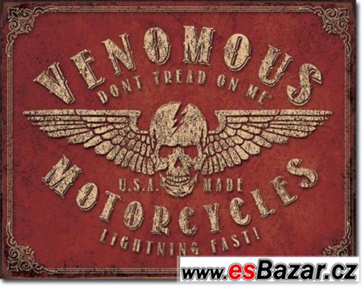VENOMOUS - plechová cedule 410x320mm – fotografie 1