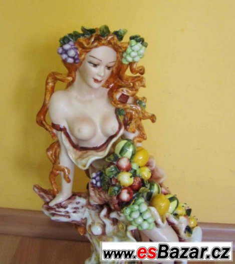 PODZIM - porcelánová soška vysoká 405mm - značeno ALBA JULIA – fotografie 1