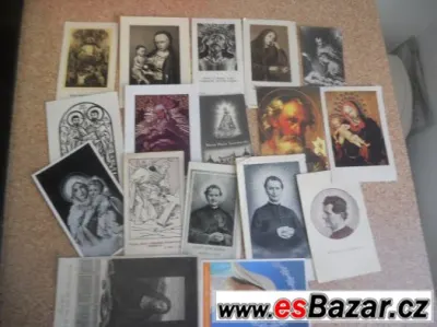 Sestava "obrázků svatých" 17ks -5-