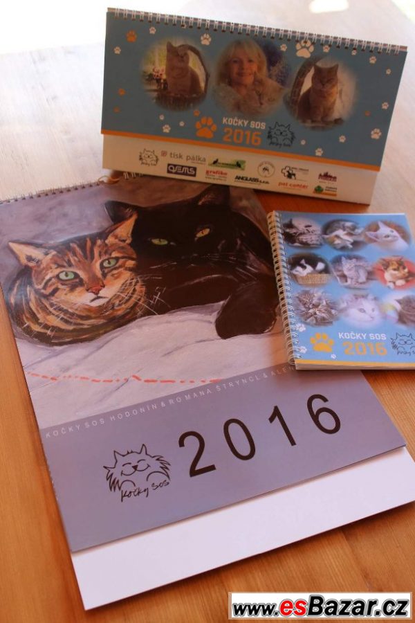 Kočičí kalendář a diář 2016 – fotografie 1