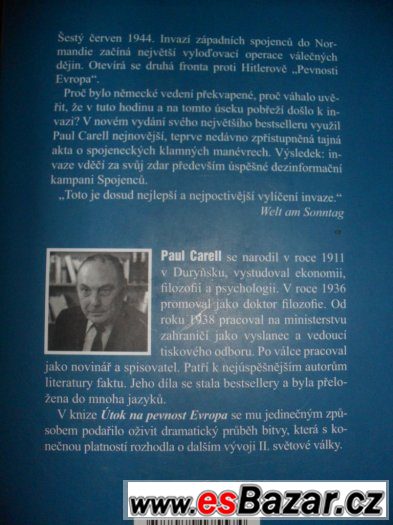 PAUL CARELL:Útok na pevnost Evropa:Invaze 1944 očima poraž. – fotografie 4