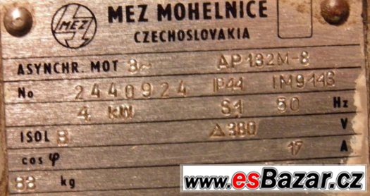 Elektromotor 10 KW - 2840 ot/min, 4 KW - 715 ot/min – fotografie 5