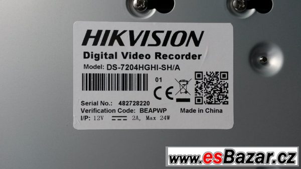 Digital video recorder Hikvision – fotografie 2