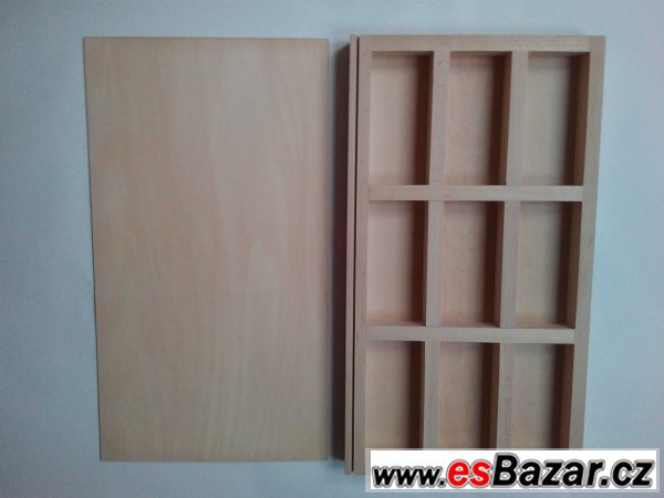 Dřevěný dárkový box s přihrádkami – fotografie 3
