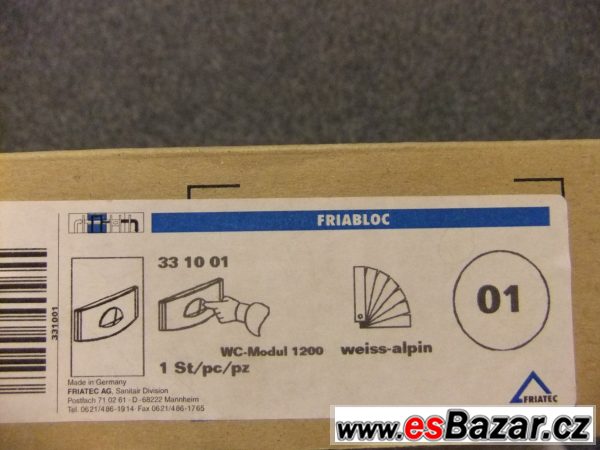 Bílé tlačítko k WC FRIATEC – fotografie 3