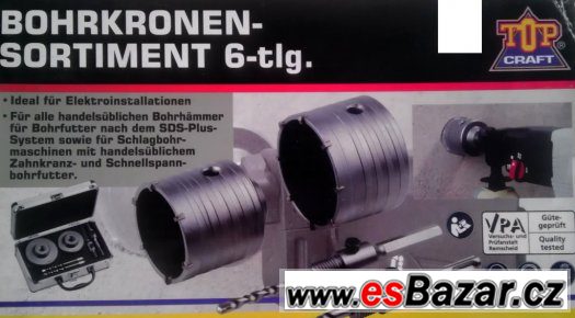 Vykružováky set na el.instalace, Profi kvalita,68+82mm – fotografie 2