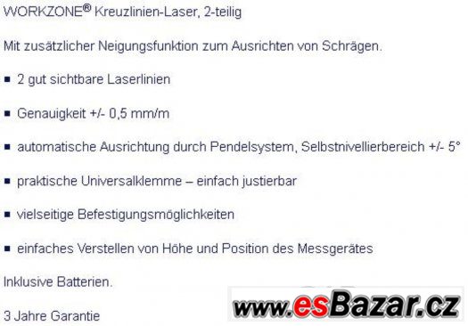 Vodováha samonivelace Laser autom., kříž – fotografie 4