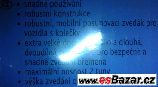 Autozvedák pojízdný 2 či 3t, nový, kvalitní – fotografie 3