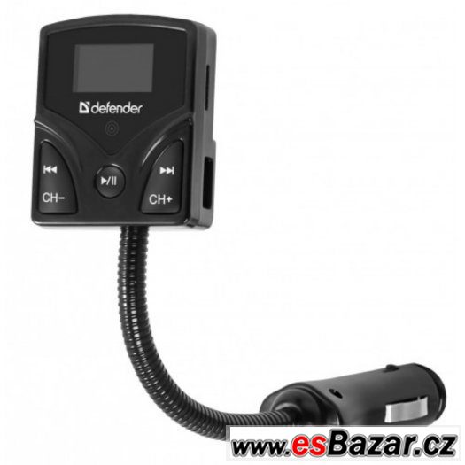 FM transmitter MP3 na USB, SD, 3,5jack, MMC do auta – fotografie 2