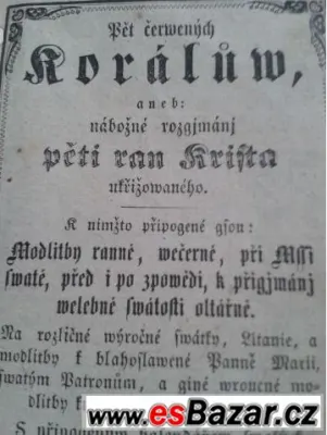 Pět čerwených korálůw