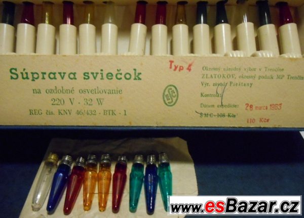Souprava retro vánočních svíček – fotografie 2