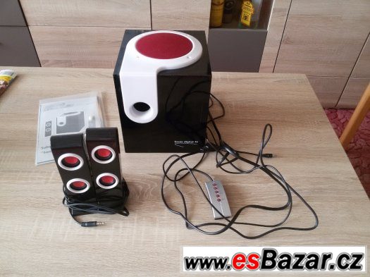 Repro-bedny k PC, Subwoofer System "Sonic digital 10" – fotografie 1