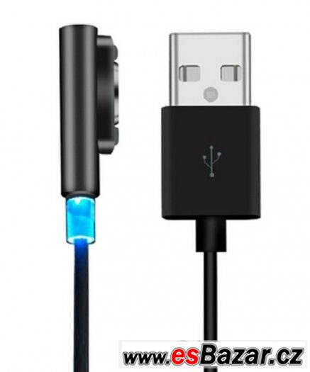 LED NABÍJECÍ magnetický kabel SONY Xperia řady Z1,2,3/comp. – fotografie 2