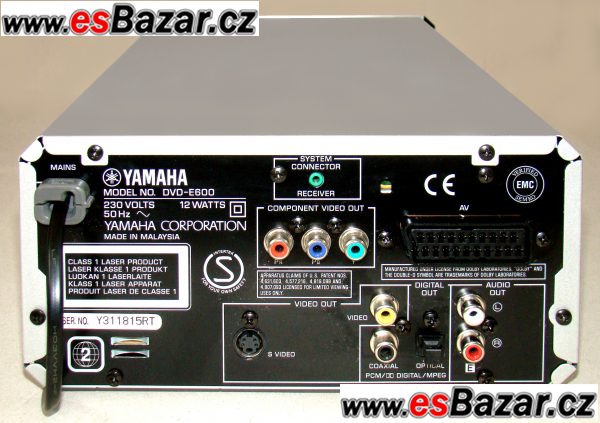 Přehrávač vido/audio YAMAHA ze serie Pianocraft – fotografie 2