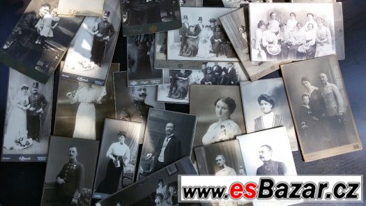 Stará fota na kartonu,různé fotoateliéry,celé Rakousko-Uhers – fotografie 2