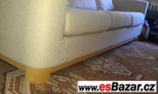 Prodám nepoužívanou, trojmístnou sedačku béžové barvy – fotografie 2