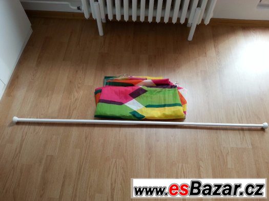 sprchovy zaves a teleskopicka tyc ikea – fotografie 1