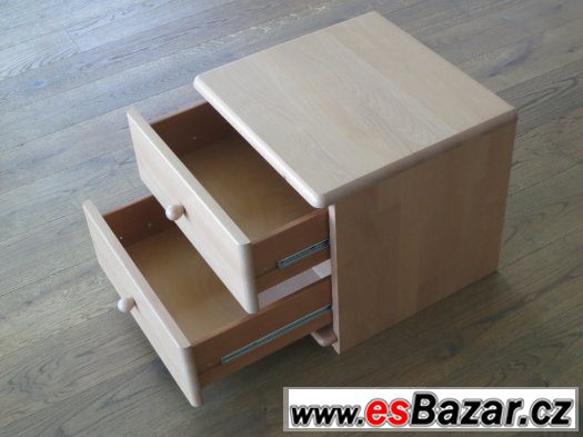 Noční stolky z masivního buku – fotografie 1