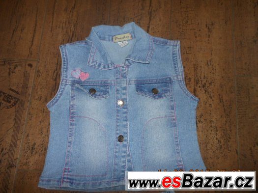 RIFLOVÁ SOUPRAVA-SUKÝNKA+VESTIČKA vel.2-3roky,MOC HEZKÁ – fotografie 4
