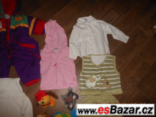 MIX DĚTSKÉHO OBLEČENÍ vel.86/92+PAPUČE NOVÉ+HRAČKY ZDARMA – fotografie 4