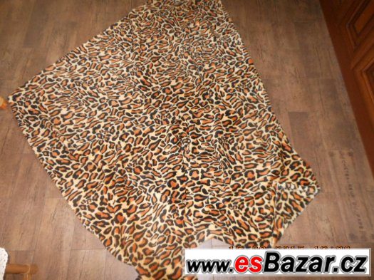 DEKA JEMNÁ 100% MIKROTKANINA LEOPARD+DRUHÁ KÁRO DEKA ZDARMA – fotografie 1