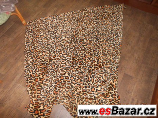 DEKA JEMNÁ 100% MIKROTKANINA LEOPARD+DRUHÁ KÁRO DEKA ZDARMA – fotografie 2