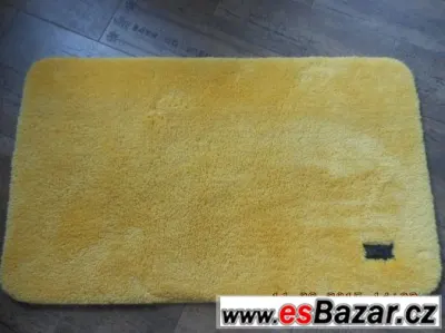 KOUPELNOVÁ PŘEDLOŽKA "BATH" JASNĚ KRÁSNĚ ŽLUTÁ,VYSOKÝ VLAS