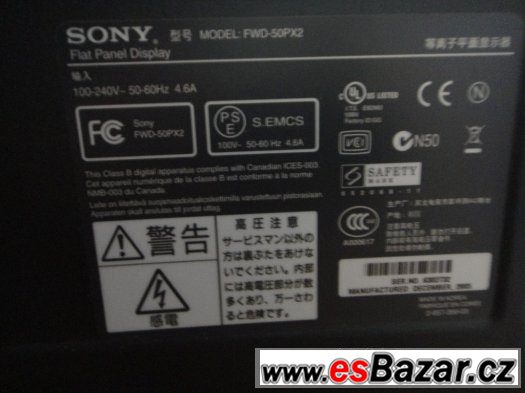 Sony 50" plazma – fotografie 4