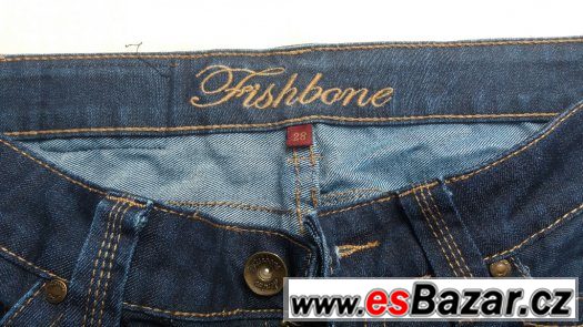 Tmavé dámské džíny, zn. Fishbone, vel. 28 – fotografie 2