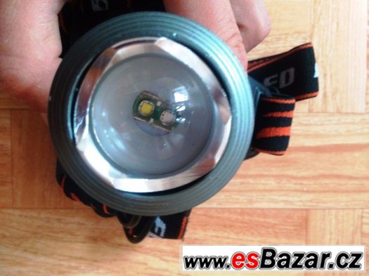CREE LED 2x T6 ČELOVKA - headlamp 1800lm – fotografie 3
