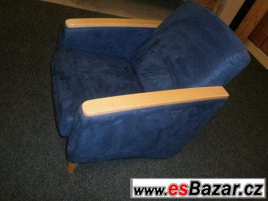 křesla 2ks modré barvy – fotografie 2