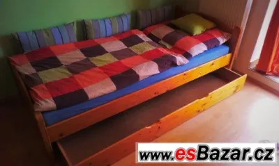 Postel Thorsten, vč. matrace, roštu a úložného prostoru