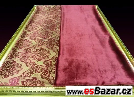DEKORATIVNÍ ZÁMECKÉ LÁTKY BORDO – fotografie 1