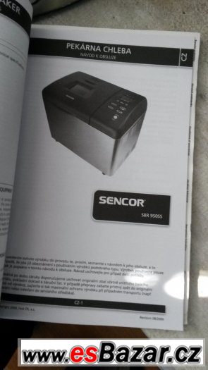 Domácí pekárna Sencor SBR 950SS – fotografie 5