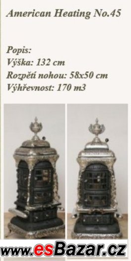 129 - Americká kamna No.45 po kompletní renovaci – fotografie 5