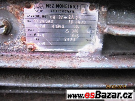 Motor MEZ Mohelnice 4 KW (1979) – fotografie 2