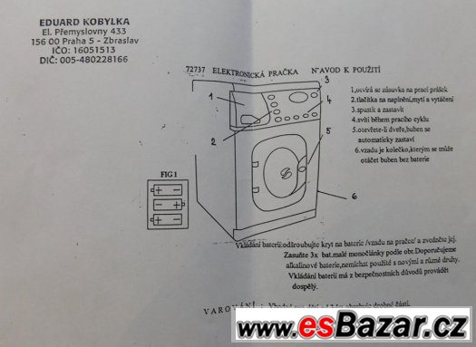 Dětská pračka. – fotografie 3