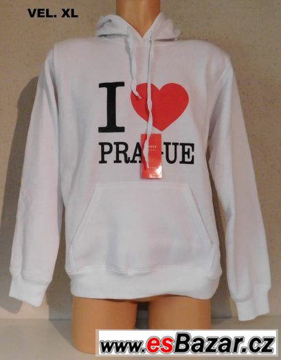 Mikina s kapucí, I love Prague. – fotografie 2