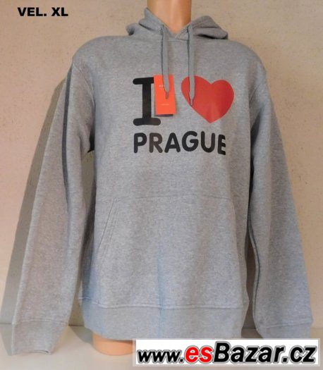 Mikina s kapucí, I love Prague. – fotografie 4