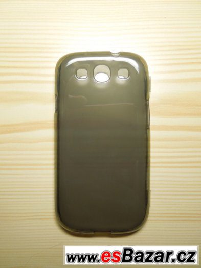 Šedé silikonové flipové pouzdro na Samsung Galaxy S3 (i Neo) – fotografie 3