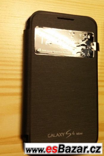Samsung Galaxy S4 mini perleťové flipové pouzdro SView černé – fotografie 1