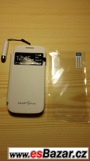 Samsung Galaxy S4 mini bílé flipové pouzdro S View – fotografie 1