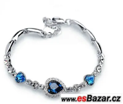 Náramek heart blue
