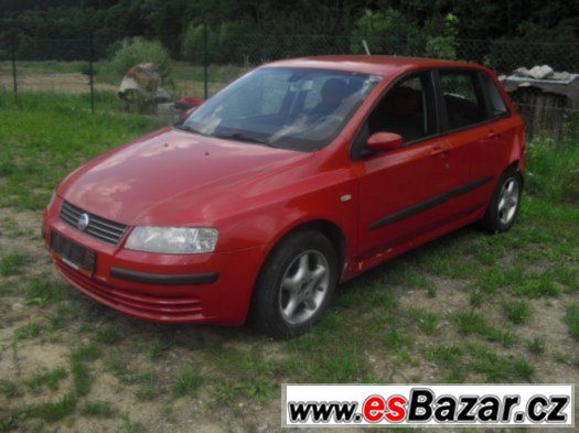 Fiat Stilo 1,9 Jtd 85 kw náhradní díly červené – fotografie 1