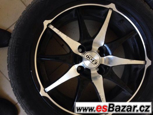 Alu 16" DOTZ 4x108  s letními pneu – fotografie 2