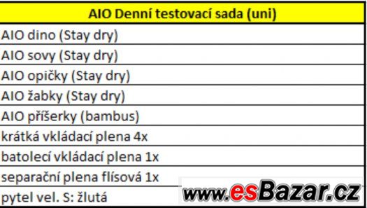 Látkové pleny Bamboolik AIO Denní testovací sada 2-6 kg – fotografie 2