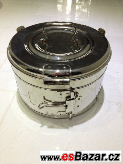 STERILIZAČNÍ BUBEN CHIRANA průměr 24 cm výška 15,5 cm – fotografie 1