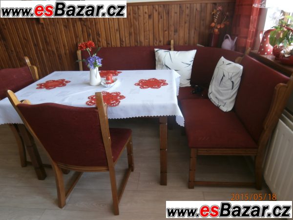 rohový jídelní set – fotografie 1